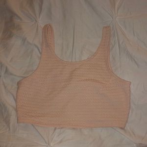 light pink crop top
